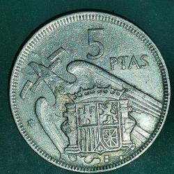 İSPANYA  1957   5  PESETA