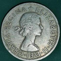 İNGİLTERE  1957  HALF  CROWN