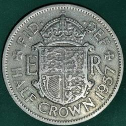 İNGİLTERE  1957  HALF  CROWN