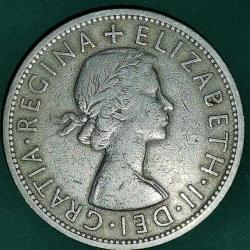 İNGİLTERE  1957  HALF  CROWN