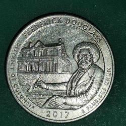 AMERİKA   2017 D   25 CENT  ÇEYREK DOLAR   HATIRA  Güzel Amerika Çeyrekleri - Frederick Douglass