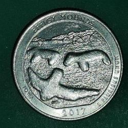 AMERİKA   2017 D   25 CENT  ÇEYREK DOLAR   HATIRA  Güzel Amerika Çeyrekleri - Heykel Höyükleri