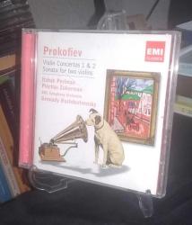 PROKOFIEV: VIOLIN CONCERTOS 1 & 2 - SONATA FOR TWO VIOLINS/ ITZHAK PERLMAN, PINCHAS ZUEKRMAN, BBC SYMPHONY ORCHESTRA, GENNADY ROZHDESTVENSKY / CD