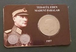 1957 1 Lira Kendi Özel Tanıtım Kitinde