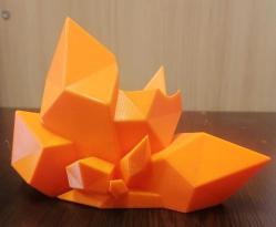 Gamepad Standı - Kristal Tasarımlı 3D Gamepad Tutucu Turuncu