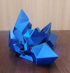 Gamepad Standı - Kristal Tasarımlı 3D Gamepad Tutucu Sedefli Mavi/Yeşil