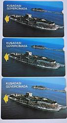 PTT TELEFON KARTI KUŞADASI GÜVERCİNADASI    30/60/100 KONTÖR