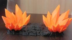 Gamepad Standı - Kristal Thorne Tasarımlı 3D Gamepad Tutucu Turuncu