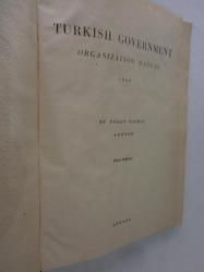 Turkish Government Organization Manual 1959
