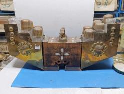 SEDEF KAKMA PİRİNÇ VE AHŞAP DEKORLUK BOYACI SANDIĞI