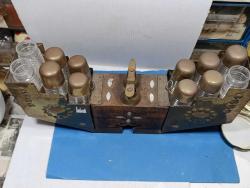 SEDEF KAKMA PİRİNÇ VE AHŞAP DEKORLUK BOYACI SANDIĞI