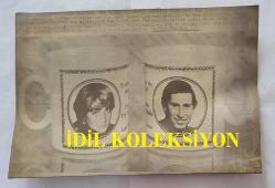 PRENSES DIANA'NIN ORİJİNAL HABER AJANSI BASIM FOTOĞRAFI - NEWS AGENCY PHOTO OF PRINCESS DIANA - 24 x 16 cm EBADINDA - GALLER PRENSİ İLE LADY DİANA SPENCER ARASINDAKİ KRALİYET DÜĞÜNÜ YAKLAŞTIKÇA, PİYASAYA ÇOK SAYIDA HEDİYELİK EŞYA AKIN EDİYOR. - WITH THE ROYAL WEDDING BETWEEN THE PRINCE OF WALES AND THE LADY DIANA SPENCER NEARING, SO THE MANY SOUVENIRS ARE FLOODING INTO THE MARKET.