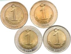 Türkiye Cumhuriyeti 2005/2006/2007/2008 Yıları 1 Yeni Türk Lirası  (1057)