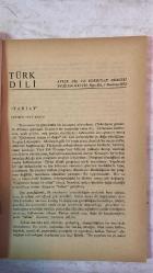 TÜRK DİLİ, AYLIK DİL VE YAZIN DERGİSİ - 1 HAZİRAN 1973 SAYI: 261  CEYHUN ATUF KANSU: TABİAT - TAHSİN YÜCEL: TARİHİN SINIRLARI - FAZIL HÜSNÜ DAĞLARCA: AT'LA MUSTAFA KEMAL - TAHSİN SARAÇ: ÇOĞULLANMA - METİN ELOĞLU: GÜMEÇ - HALİL UYSAL: AHMET HAŞİM - NAHİT ULVİ AKGÜN: KOZA - OĞUZ KAZIM ATOK: ODAK - CELAL ÇUMRALI: DÜŞTEN DÜŞE - ERDOĞAN ALKAN: EZGİ - RÜŞEN HAKKI: UCU SENDEDİR - SALAH BİRSEL: SABUNLAMA - ÖZDEMİR NUTKU: YENİ OYUNCULUK - BEDRETTİN TUNCEL: HELSİNKİ'DE BİR TOPLANTI - KEMAL BİLBAŞAR: GELİN ARABASI - DURSUN AKÇAM: KÖYDEN İNDİM ŞEHİRE - EMİN ÖZDEMİR: TOPLUM VE EDEBİYAT - İBRAHİM OLGUN: BELGESEL BİR YAPU: KAYSERİ BASIN TARİHİ - MUZAFFER UYGUNER: KÜLEBİ VE TÜRK MAVİSİ - 80 SAYFA