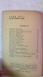 TÜRK DİLİ, AYLIK DİL VE YAZIN DERGİSİ - 1 HAZİRAN 1973 SAYI: 261  CEYHUN ATUF KANSU: TABİAT - TAHSİN YÜCEL: TARİHİN SINIRLARI - FAZIL HÜSNÜ DAĞLARCA: AT'LA MUSTAFA KEMAL - TAHSİN SARAÇ: ÇOĞULLANMA - METİN ELOĞLU: GÜMEÇ - HALİL UYSAL: AHMET HAŞİM - NAHİT ULVİ AKGÜN: KOZA - OĞUZ KAZIM ATOK: ODAK - CELAL ÇUMRALI: DÜŞTEN DÜŞE - ERDOĞAN ALKAN: EZGİ - RÜŞEN HAKKI: UCU SENDEDİR - SALAH BİRSEL: SABUNLAMA - ÖZDEMİR NUTKU: YENİ OYUNCULUK - BEDRETTİN TUNCEL: HELSİNKİ'DE BİR TOPLANTI - KEMAL BİLBAŞAR: GELİN ARABASI - DURSUN AKÇAM: KÖYDEN İNDİM ŞEHİRE - EMİN ÖZDEMİR: TOPLUM VE EDEBİYAT - İBRAHİM OLGUN: BELGESEL BİR YAPU: KAYSERİ BASIN TARİHİ - MUZAFFER UYGUNER: KÜLEBİ VE TÜRK MAVİSİ - 80 SAYFA