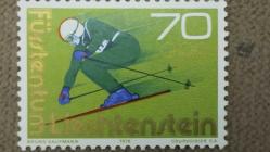 LOT.15 » 1976 YILI LİECHTENSTEİN  Innsbruck Winter Olympic Games   DAMGALI ŞARNİYERSİZ