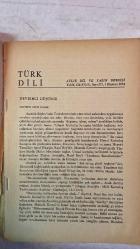 TÜRK DİLİ, AYLIK DİL VE YAZIN DERGİSİ - HAZİRAN 1974 SAYI: 273  CEYHUN ATUF KANSU: DEVRİMCİ DÜŞÜNCE - BEDRETTİN TUNCEL: TEVFİK FİKRET VE GALATASARAY - HASAN EREN: ÖRNEKTEN ÖRNEĞE - FAZIL HÜSNÜ DAĞLARCA: İLKOKUL İKİDEKİ - SABAHATTİN KUDRET AKSAL: EZGİ - MEHMED KEMAL: DİL ÜSTÜNDEN KAYDIRMACA - GÜLTEN AKIN: HURÇ - HALİL UYSAL: UZAKLARA BAKAR MISIN - İSMET KEMAL KARADAYI: YAY - ABDÜLKADİR BULUT: ALINTI - MAHMUT ALPTEKİN: GÜZ VURGUNU - MEHMET TANER: SORU - CAVİT ORHAN TÜTENGİL: DOĞUM VE ÖLÜM DÖNEMEÇLERİNDE ZİYA GÖKALP - ÖZER OZANKAYA: NASIL BİR AHLÂK EĞİTİMİ? - MEHMET SALİHOĞLU: SANATTA GÜZEL VE ELEŞTİRİ ÜSTÜNE - TAHİR NEJAT GENCAN: BİLEŞİK-BİRLEŞİK - AVNİ GIVDA: BİR OZANIN ÖLÜMÜ - OKTAY AKBAL: İLKYAZ DEVRİMİ - NECATİ TOSUNER: İSA, MONİKA VE BEN - ZEYYAT SELİMOĞLU: EKSI SONSUZA DOĞRU - HİKMET DİZDAROĞLU: TÜRK YAZIN TARİHİ - METİN AND: FARUK NAFİZ ÇAMLIBEL’E YAPILAN SAYGISIZLIK - CEMAL SÜREYA: YABANCI YAYINLAR  - 74 SAYFA