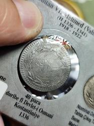 Sultan Vahdettin 1336/4 Nikel 40 Para