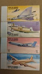 1968 YILI BAE Umm Al Qiwain  Ay Yörüngesi Apollo 8 Hava Postası KATALOG 12 EURO BANDALETLİ TAM SERİ DAMGASIZ ŞARNİYERSİZ