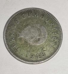20044-T.C 1 LİRA GÜMÜŞ 1948