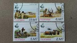 1981 YILI MOZAMBİK  Dünya Avcılık Sergisi, Plovdiv  DAMGALI  ŞARNİYERSİZ