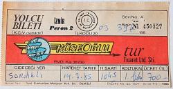 KÖSEOĞLU TUR (OTOBÜS BİLETİ)