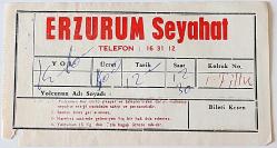 ERZURUM SEYAHAT (OTOBÜS BİLETİ)