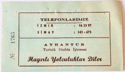 AYHANTUR TURİSTİK OTOBÜS İŞLETMESİ  (OTOBÜS BİLETİ)