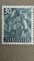 LOT.2 » 1951 YILI  LİECHTENSTEİN YAŞAM DAMGALI ŞARNİYERSİZ