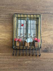 Anahtar Askılığı Perdeli Çerçeve