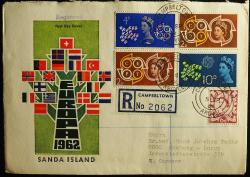 SANDA İSLAND 1962 BOL PUL ZARF