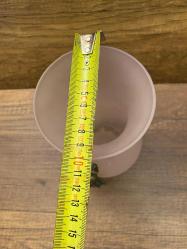 Murano Buzlu Cam Vazo Kabartma Detaylı