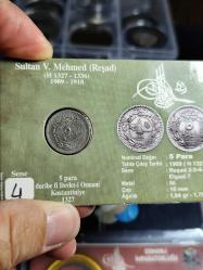 Sultan Reşat 1327/4 Nikel 5 Para