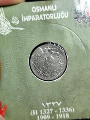 Sultan Reşat 1327/4 Nikel 5 Para