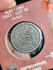 Sultan Abdülaziz 1277/3 Gümüş 5 Kuruş Nadir