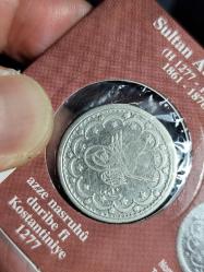 Sultan Abdülaziz 1277/10 Gümüş 5 Kuruş Nadir