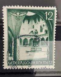 Almanya 1940 Polonya İşgali Genel Hükümeti- damgalı