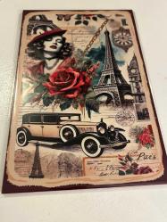 PARİS TEMALI AHŞAP PANO