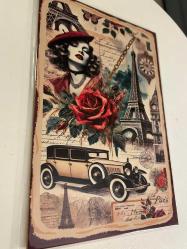 PARİS TEMALI AHŞAP PANO