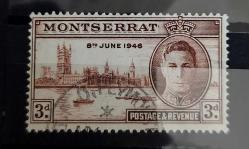 LOT.18 » İngiliz Yönetimindeki Montserrat 1946 - damgalı