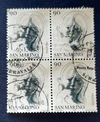 LOT.9 » San Marino- damgalı 4lü blok