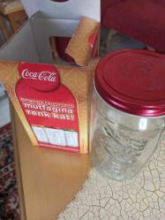 COCA COLA CAM KAVANOZ * SAKLAMA KABI