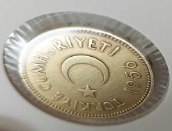 1956 25 KURUŞ MADENİ PİRİNÇ ORİJİNAL 2Y1TTT NADİRDİR