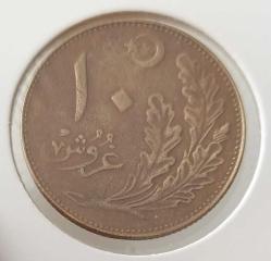 1342 (1926) BRONZ 10 KURUŞ OSMANLI SON DÖNEM ORİJİNAL A3BB1R1 NADİRDİR