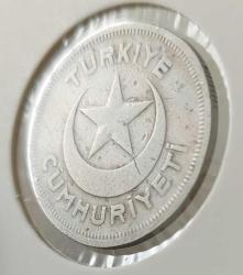 1939 BEŞ 5 KURUŞ ORİJİNAL MADENİ NİKEL 3VV2R1 NADİR