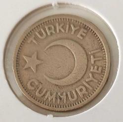 1946 YILI ORİJİNAL 25 KURUŞ MADENİ BRONZ 4LL2ZZ1 ÇİLALTI ÇOK NADİR