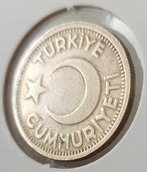 1946 YILI ORİJİNAL 25 KURUŞ MADENİ BRONZ 4LL2ZZ1 ÇİLALTI ÇOK NADİR