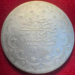 OSMANLI ABDÜLMECİD 1839-1861  ( AH 1255-1277)  20 KURUŞ  GÜMÜŞ 1255/21 R