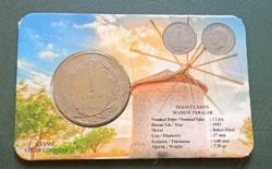 1957 1 Lira Kendi Özel Tanıtım Kitinde