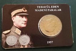 1957 1 Lira Kendi Özel Tanıtım Kitinde